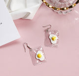 New Fashion Earrings Funny Cartoons Goldfish Water Bags Shape Dangle Earring Charm Resin Earrings Wholesale