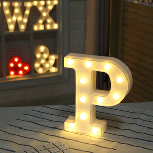 Home Decoration -  Letter Symbol Sign Heart Plastic LED Lights